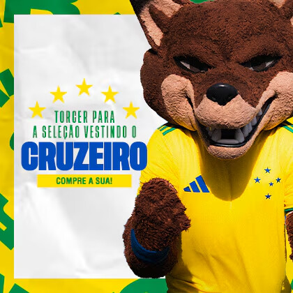 Torcer pra Seleção vestindo o Cruzeiro